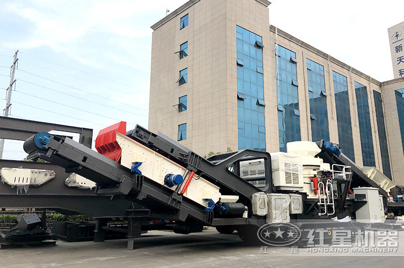 柴油動力小型移動碎石機(jī)，可靈活轉(zhuǎn)場